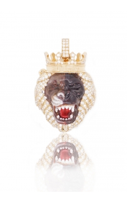 ICED OUT LION PIECE WITH ( CROWN ) product image