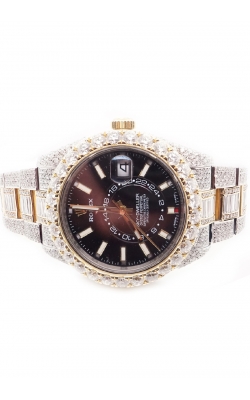 SKY DWELLER CUSTOM DIAMOND ROLEX WATCH 42M product image