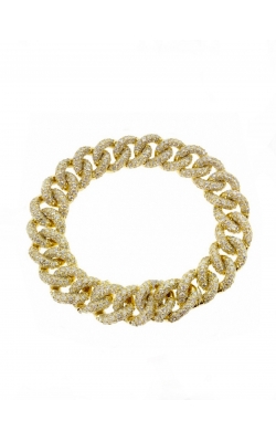 DIAMOND bubble shape CUBAN LINK BRACELET (19.50MM) product image