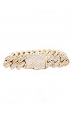 Diamond Cuban Link Bracelet (15.5mm, Diamond Clasp) product image