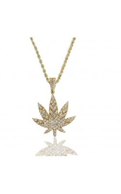 DIAMOND WEED LEAF PENDANT product image