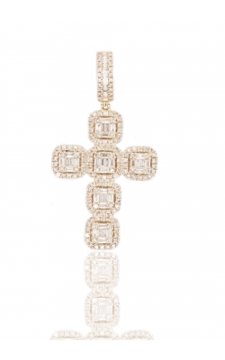 DIAMOND BAGUETTES CROSS PENDANT product image